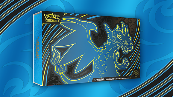 A sealed Pokémon Trading Card Game ultra premium collection box with foil display artwork